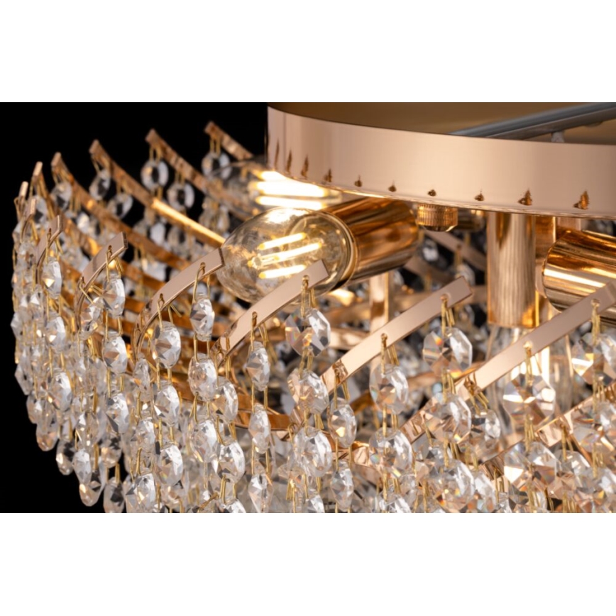 Maytoni DIA120-09-G - Ceiling light KAROLINA 9xE14/40W/230V