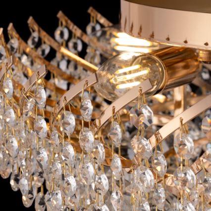 Maytoni DIA120-09-G - Ceiling light KAROLINA 9xE14/40W/230V