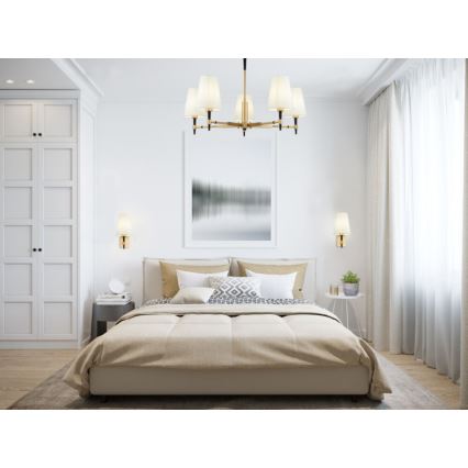 Maytoni H001CL-05BS - Chandelier on a pole ZARAGOZA 5xE14/40W/230V