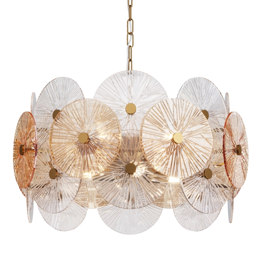 Maytoni MOD007PL-08G - Chandelier on a chain ASTER 8xE14/40W/230V