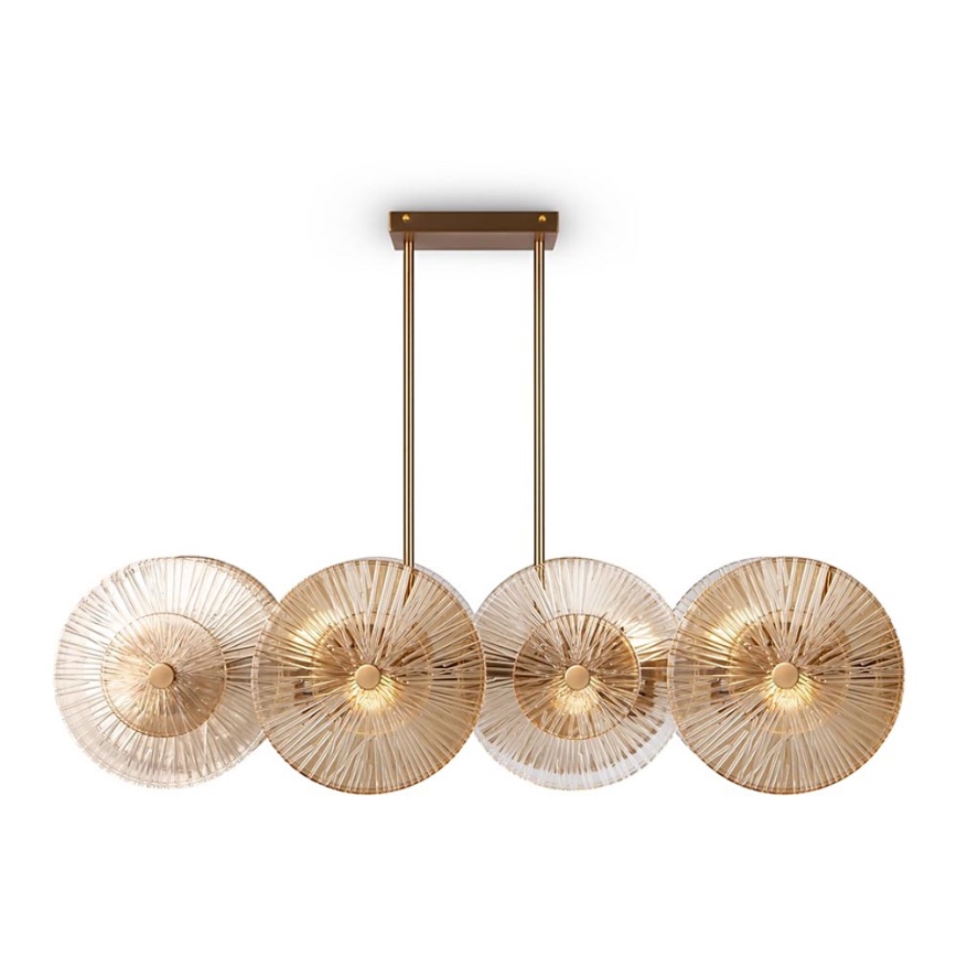 Maytoni MOD007PL-08G1 - Chandelier on a pole ASTER 4xE14/40W/230V
