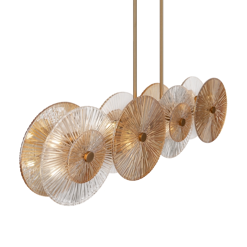 Maytoni MOD007PL-08G1 - Chandelier on a pole ASTER 4xE14/40W/230V