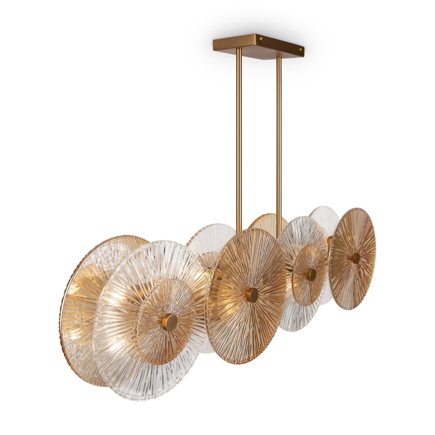 Maytoni MOD007PL-08G1 - Chandelier on a pole ASTER 4xE14/40W/230V
