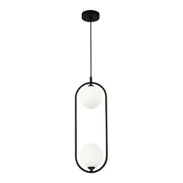 Maytoni MOD013PL-02B - Chandelier on a string RING 2xG9/25W/230V black