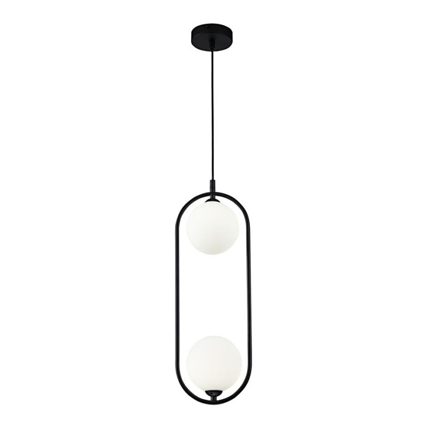 Maytoni MOD013PL-02B - Chandelier on a string RING 2xG9/25W/230V black