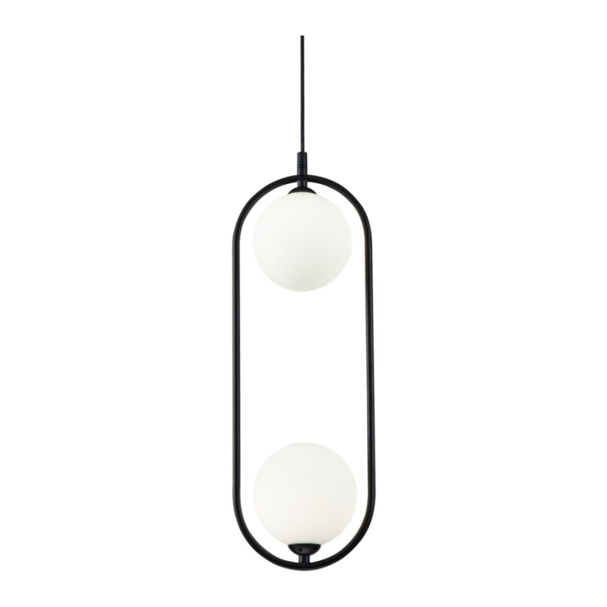 Maytoni MOD013PL-02B - Chandelier on a string RING 2xG9/25W/230V black
