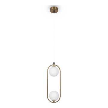 Maytoni MOD013PL-02BS1 - Chandelier on a string RING 2xG9/25W/230V brass
