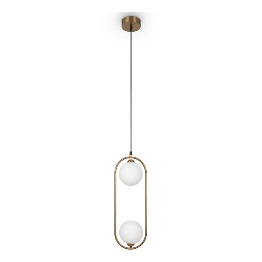 Maytoni MOD013PL-02BS1 - Chandelier on a string RING 2xG9/25W/230V brass