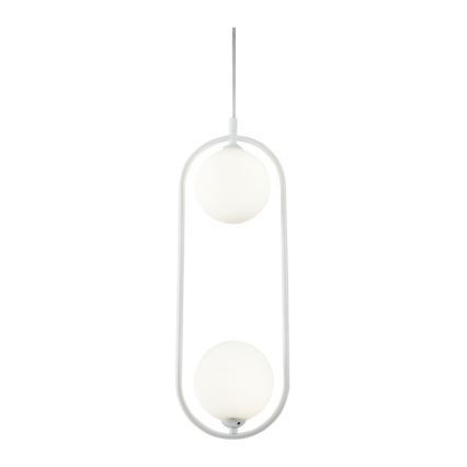 Maytoni MOD013PL-02W - Chandelier on a string RING 2xG9/25W/230V white