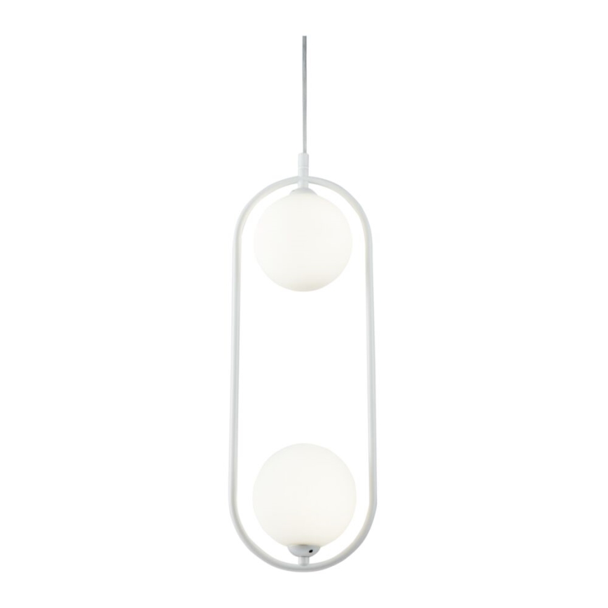 Maytoni MOD013PL-02W - Chandelier on a string RING 2xG9/25W/230V white