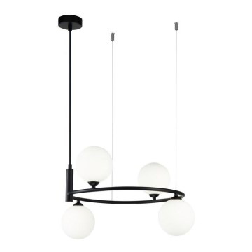 Maytoni MOD013PL-04B - Chandelier on a string RING 4xG9/25W/230V black