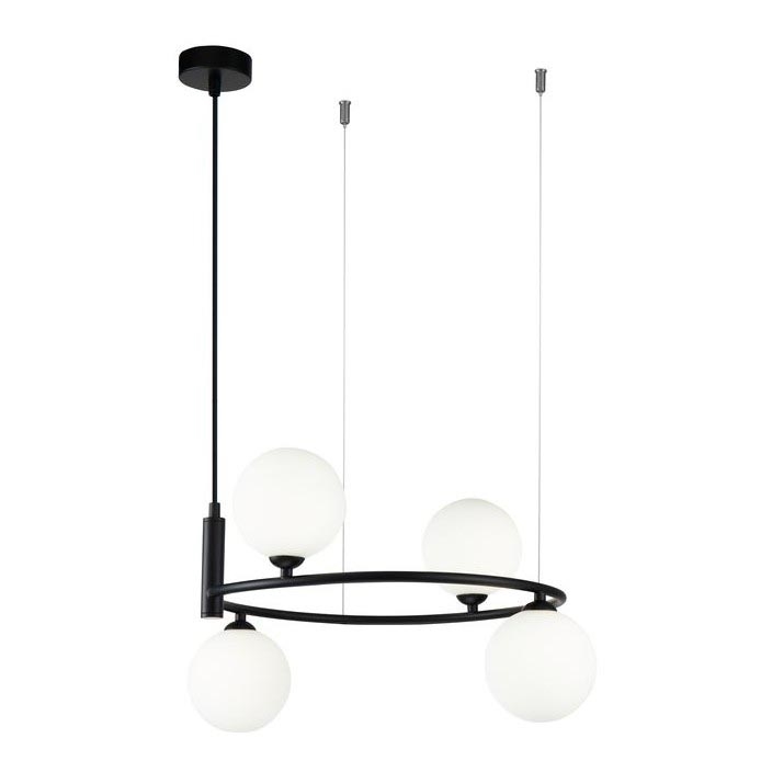 Maytoni MOD013PL-04B - Chandelier on a string RING 4xG9/25W/230V black