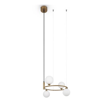 Maytoni MOD013PL-04BS1 - Chandelier on a string RING 4xG9/25W/230V gold