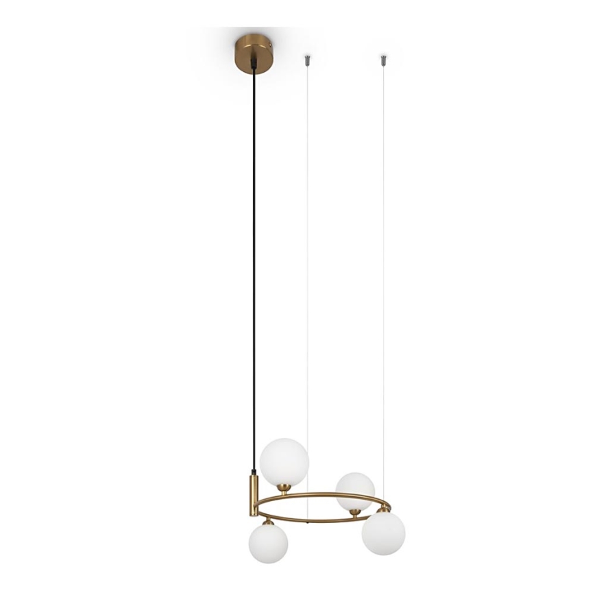 Maytoni MOD013PL-04BS1 - Chandelier on a string RING 4xG9/25W/230V gold