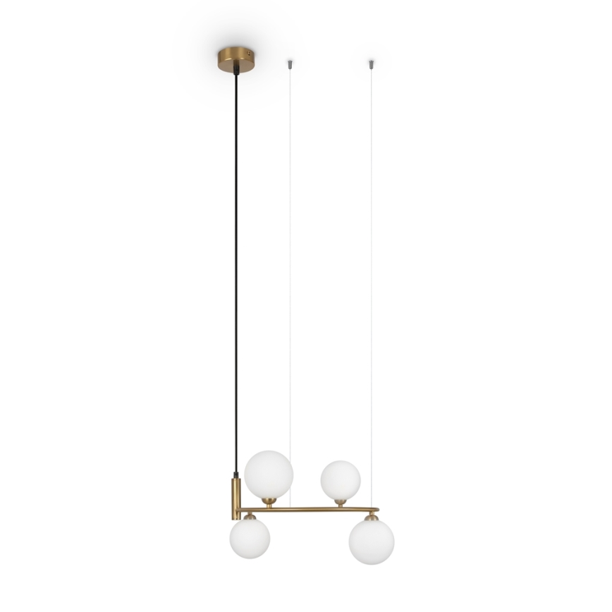 Maytoni MOD013PL-04BS1 - Chandelier on a string RING 4xG9/25W/230V gold