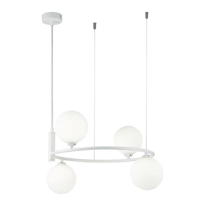 Maytoni MOD013PL-04W - Chandelier on a string RING 4xG9/25W/230V white