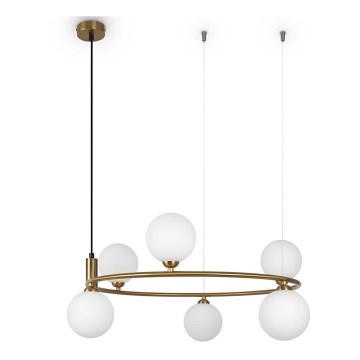 Maytoni MOD013PL-06BS1 - Chandelier on a string RING 6xG9/25W/230V brass