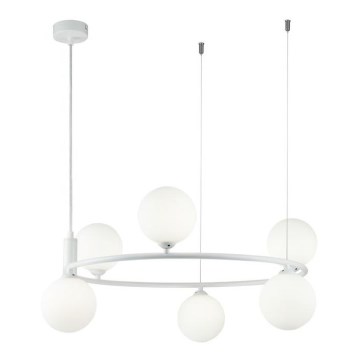 Maytoni MOD013PL-06W - Chandelier on a string RING 6xG9/25W/230V white