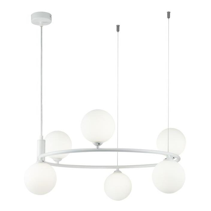 Maytoni MOD013PL-06W - Chandelier on a string RING 6xG9/25W/230V white