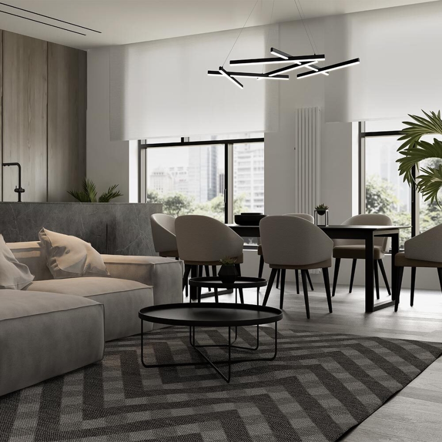 Maytoni MOD016PL-L75B - LED Chandelier on a string LINE LED/79W/230V black