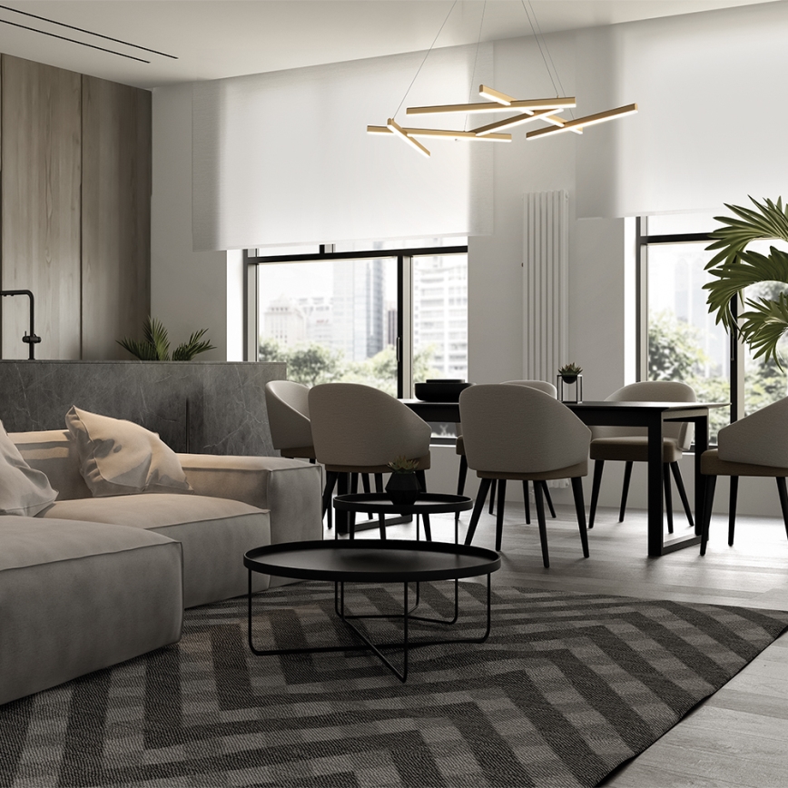 Maytoni MOD016PL-L75MG3K - LED Chandelier on a string LINE LED/79W/230V gold