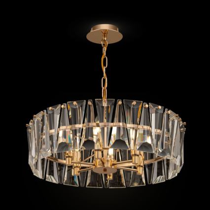 Maytoni MOD043PL-06G - Chandelier on a chain PUNTES 6xE14/60W/230V gold