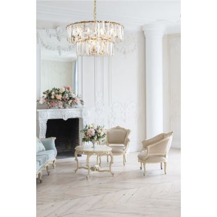 Maytoni MOD043PL-12G - Chandelier on a chain PUNTES 12xE14/40W/230V gold