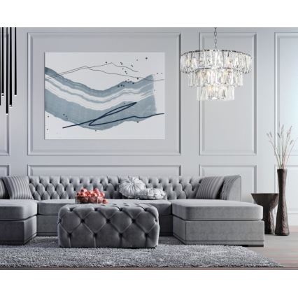 Maytoni MOD043PL-18CH - Chandelier on a chain PUNTES 18xE14/40W/230V shiny chrome