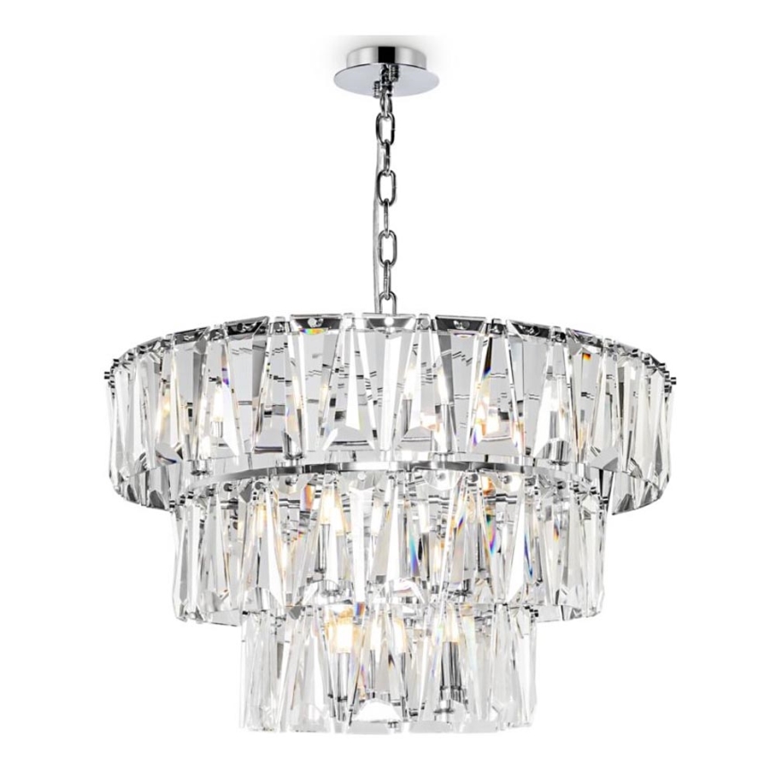 Maytoni MOD043PL-18CH - Chandelier on a chain PUNTES 18xE14/40W/230V shiny chrome
