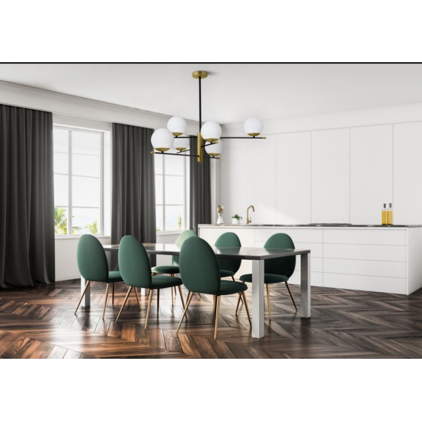 Maytoni MOD048PL-06G - Chandelier on a pole NOSTALGIA 6xE14/40W/230V