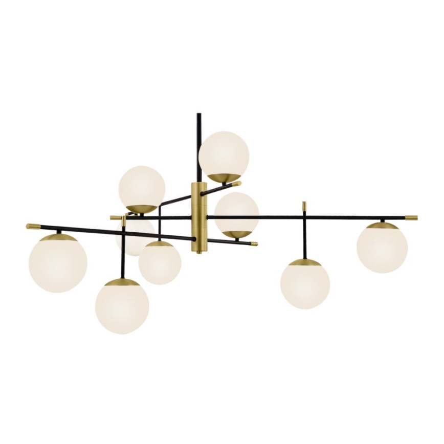 Maytoni MOD048PL-09G - Chandelier on a pole NOSTALGIA 9xE14/40W/230V