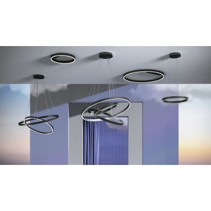 Maytoni MOD058PL-L22B3K - LED Chandelier on a string RIM LED/25W/230V 3000K d. 40 cm black