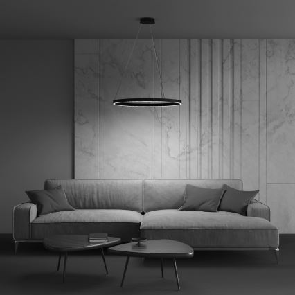 Maytoni MOD058PL-L42B3K - LED Chandelier on a string RIM LED/51W/230V 3000K d. 80 cm black