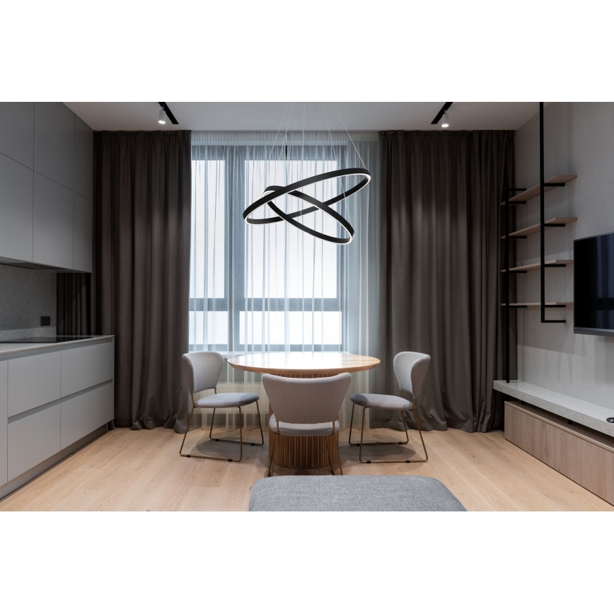 Maytoni MOD058PL-L55B3K - LED Chandelier on a string RIM LED/61W/230V 3000K d. 60 cm black
