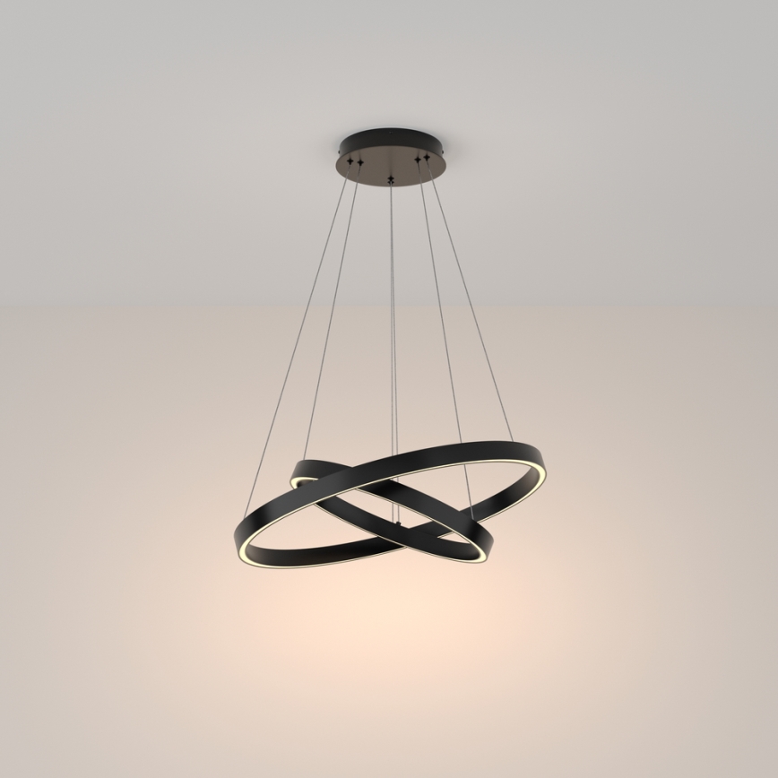 Maytoni MOD058PL-L55B3K - LED Chandelier on a string RIM LED/61W/230V 3000K d. 60 cm black