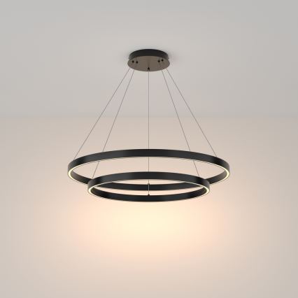 Maytoni MOD058PL-L74B3K - LED Chandelier on a string RIM LED/88W/230V 3000K d. 80 cm black