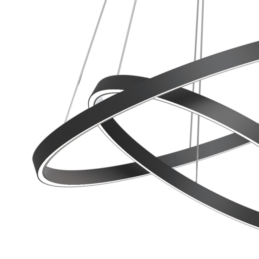Maytoni MOD058PL-L74B3K - LED Chandelier on a string RIM LED/88W/230V 3000K d. 80 cm black