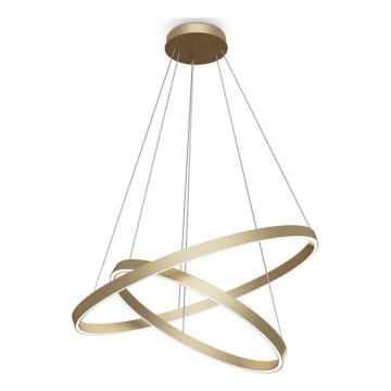 Maytoni MOD058PL-L74BS3K - LED Chandelier on a string RIM LED/88W/230V 3000K d. 80 cm gold