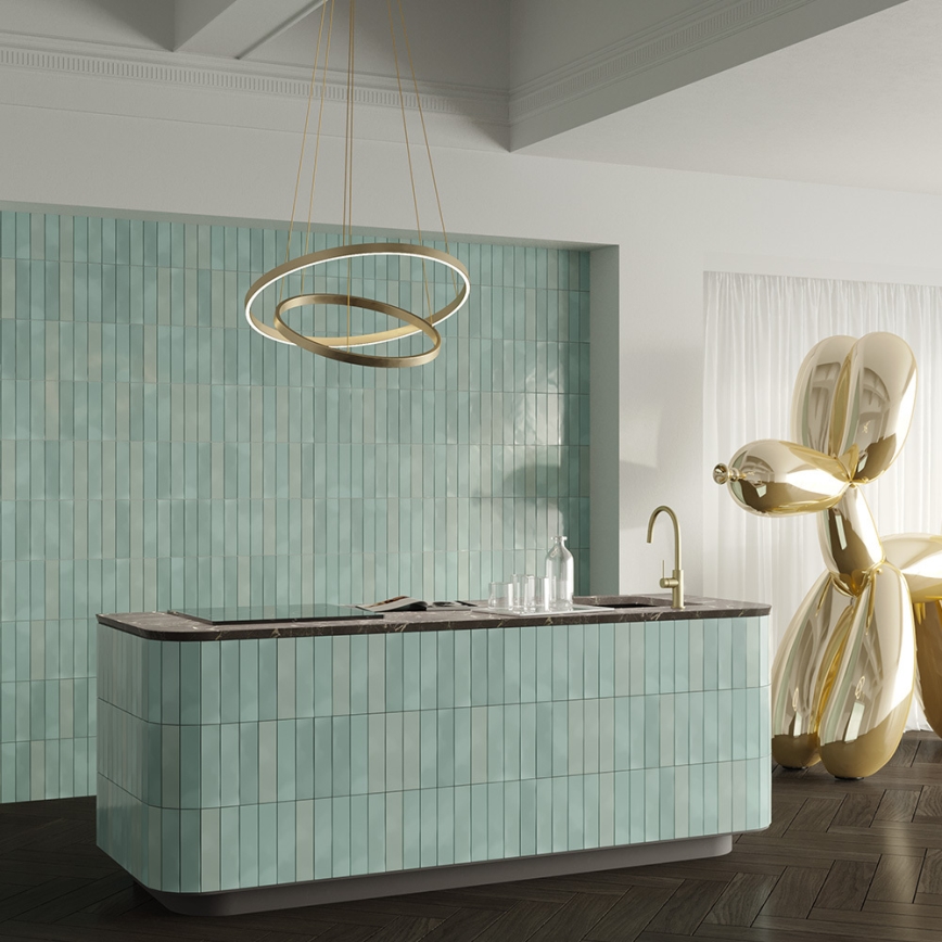 Maytoni MOD058PL-L74BS3K - LED Chandelier on a string RIM LED/88W/230V 3000K d. 80 cm gold