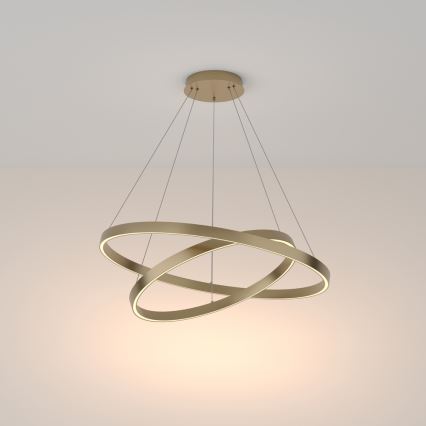 Maytoni MOD058PL-L74BS3K - LED Chandelier on a string RIM LED/88W/230V 3000K d. 80 cm gold