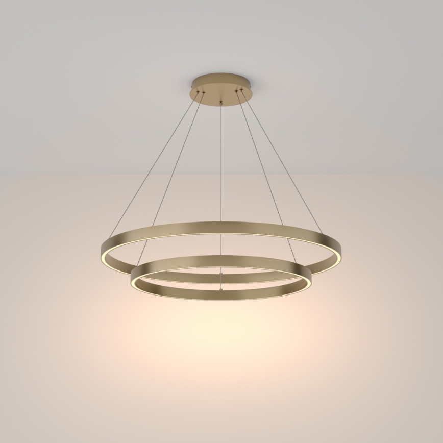 Maytoni MOD058PL-L74BS3K - LED Chandelier on a string RIM LED/88W/230V 3000K d. 80 cm gold