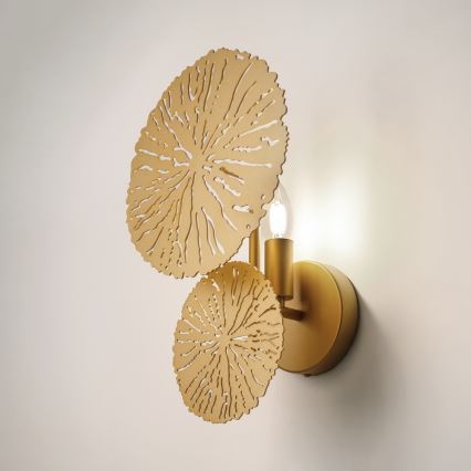 Maytoni MOD082WL-01G - Wall light LOVETANN 1xE14/40W/230V gold