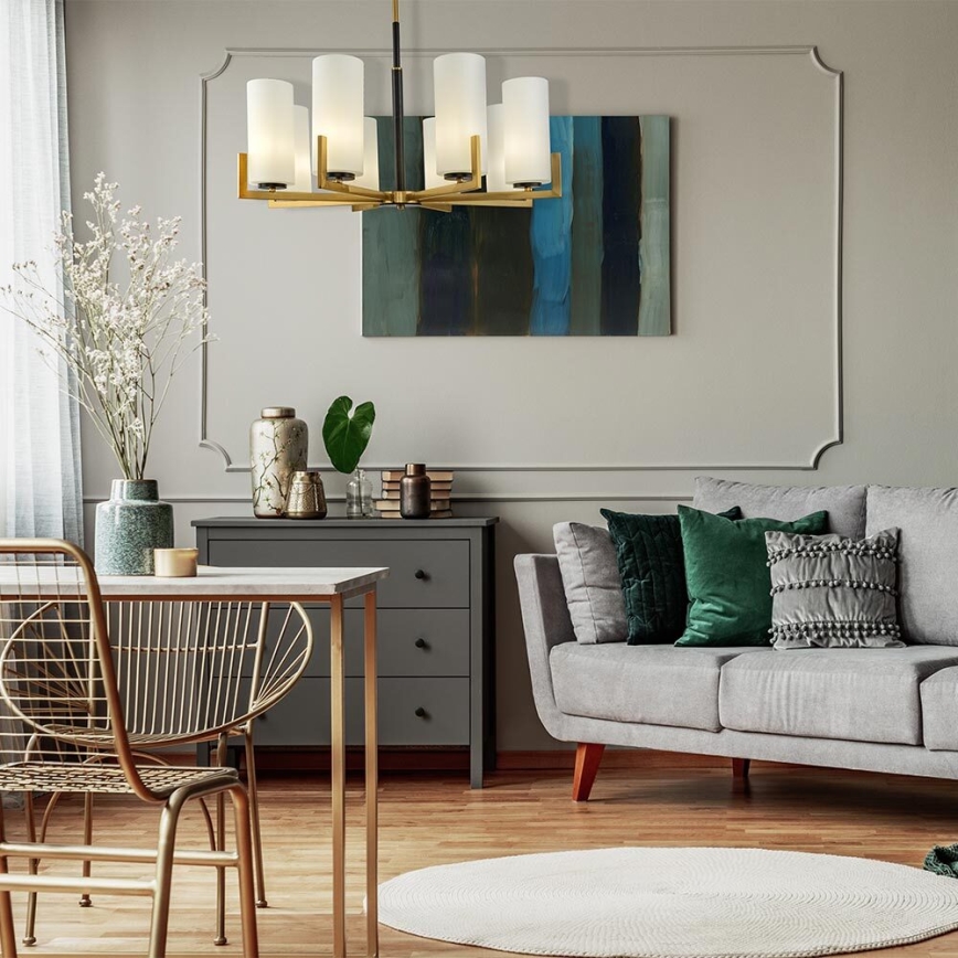 Maytoni MOD089PL-08BS - Chandelier on a pole FORTANO 8xE27/40W/230V