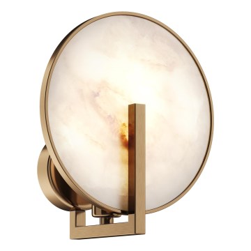 Maytoni MOD099WL-01G2 - MARMO Wall Light 1xE14/40W/230V Natural Stone/Gold