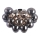 Maytoni MOD112CL-08N - Ceiling light BALBO 8xG9/28W/230V grey