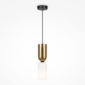 Maytoni MOD177PL-01G - Chandelier on a string MEMORY 1xE14/40W/230V gold/white