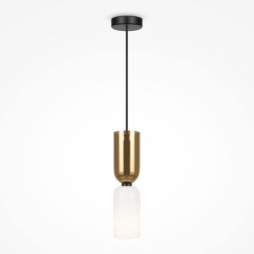 Maytoni MOD177PL-01G - Chandelier on a string MEMORY 1xE14/40W/230V gold/white