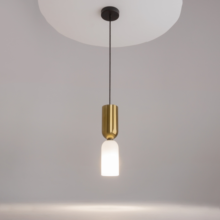 Maytoni MOD177PL-01G - Chandelier on a string MEMORY 1xE14/40W/230V gold/white