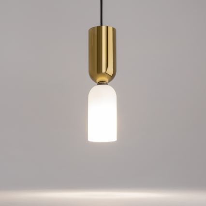 Maytoni MOD177PL-01G - Chandelier on a string MEMORY 1xE14/40W/230V gold/white