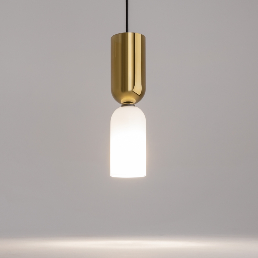 Maytoni MOD177PL-01G - Chandelier on a string MEMORY 1xE14/40W/230V gold/white